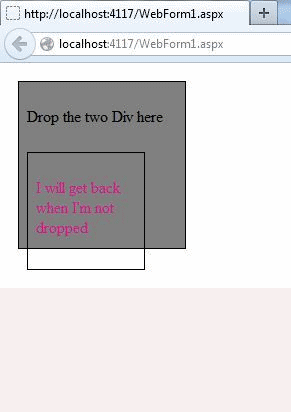 not allowing to drag